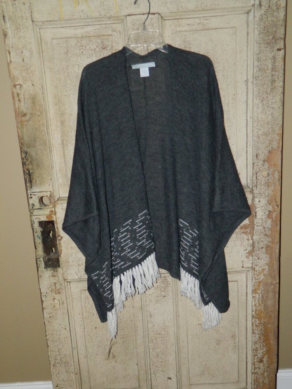 Noonday Collection Wool Blend Wrap Poncho OS (YY-3)